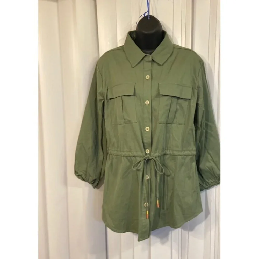 Jacket sweater cardigan green coat new boho - Picture 6 of 12